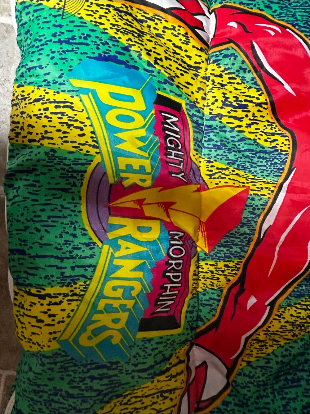 1994 Power Rangers Kids Sleeping Bag  - Multicolor - Picture 3 of 6